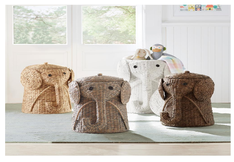 nursery hamper with lid